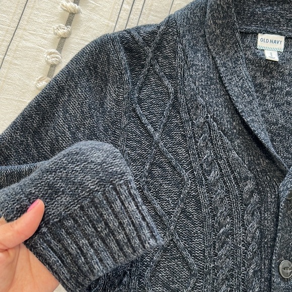 Old navy • oversized grandpa knit cardigan sweater with buttons - Picture 8 of 9
